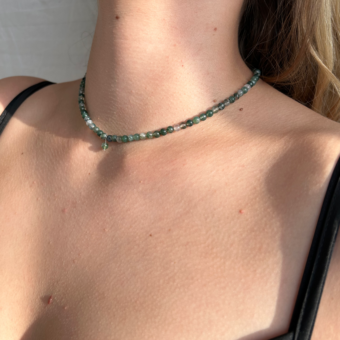 MOSS AGATE NECKLACE