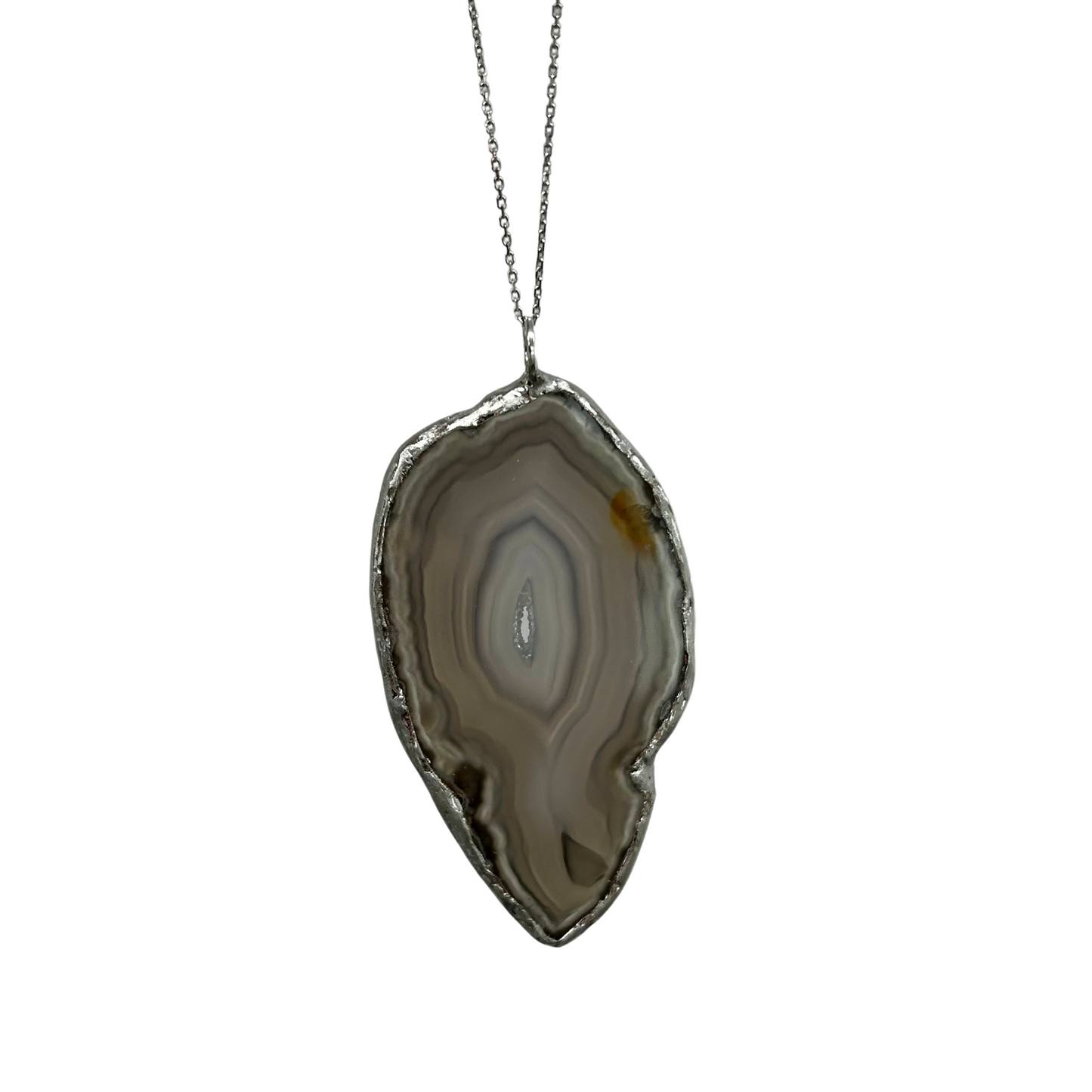 AGATE SLICE PENDANT - 2