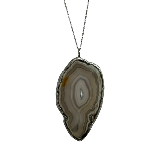 AGATE SLICE PENDANT - 2