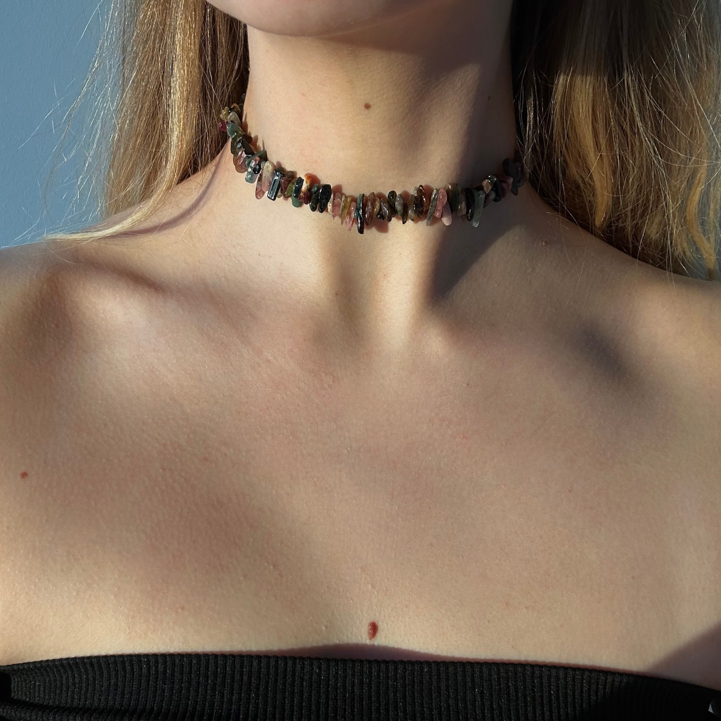 TOURMALINE CHIP CHOKER