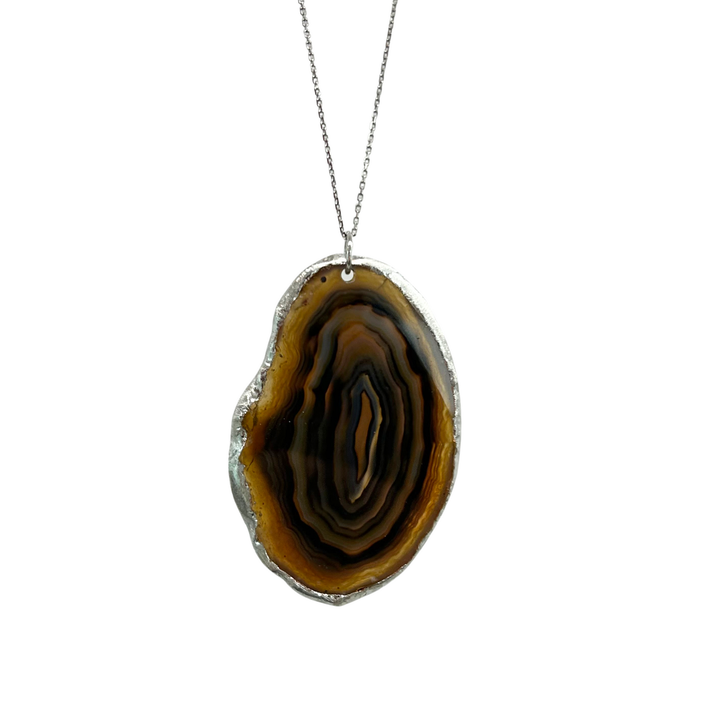 AGATE SLICE PENDANT - 1