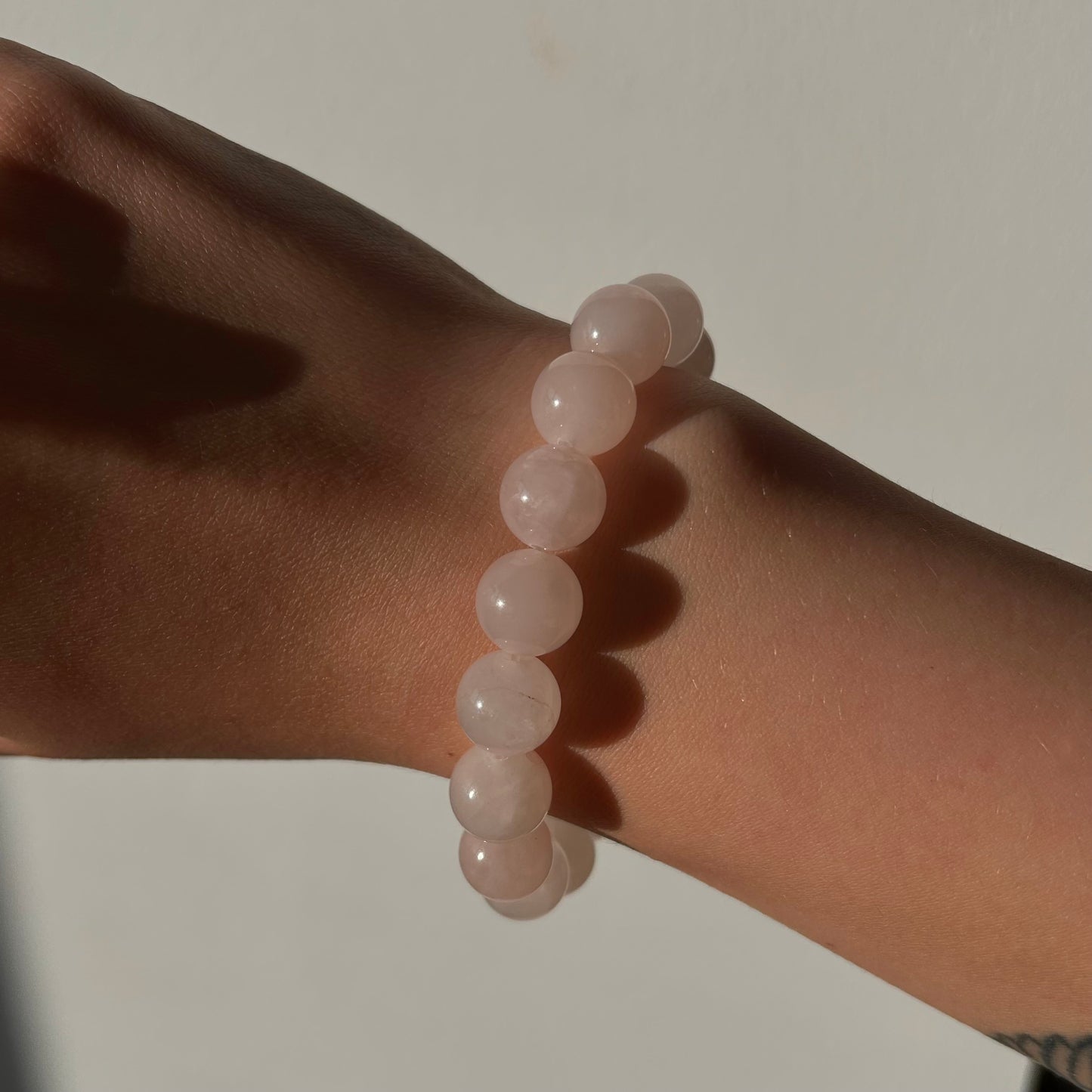 ROSE QUARTZ BRACELET 12MM