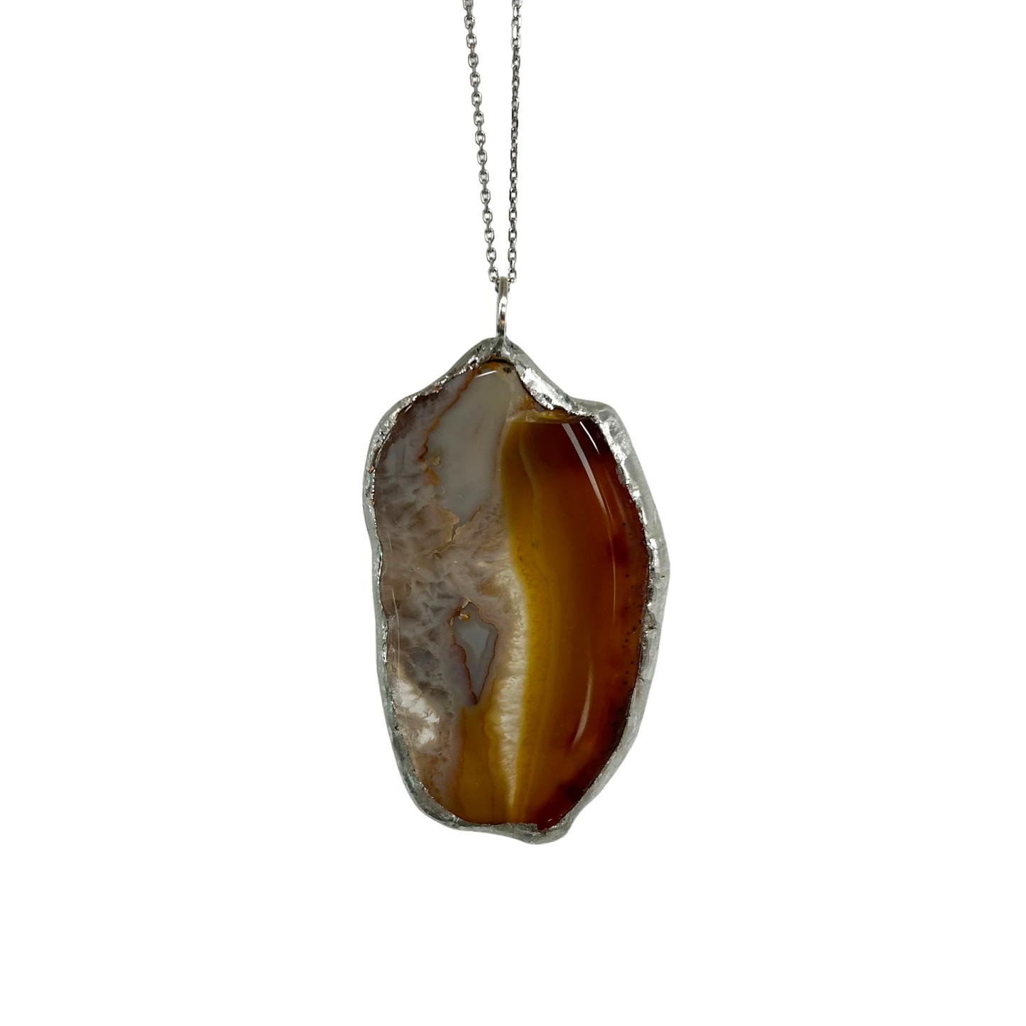 AGATE SLICE PENDANT - 3