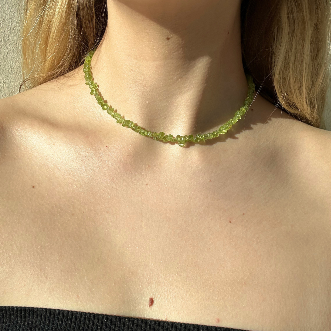 PERIDOT CHIP CHOKER