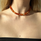 CARNELIAN BEAD NECKLACE