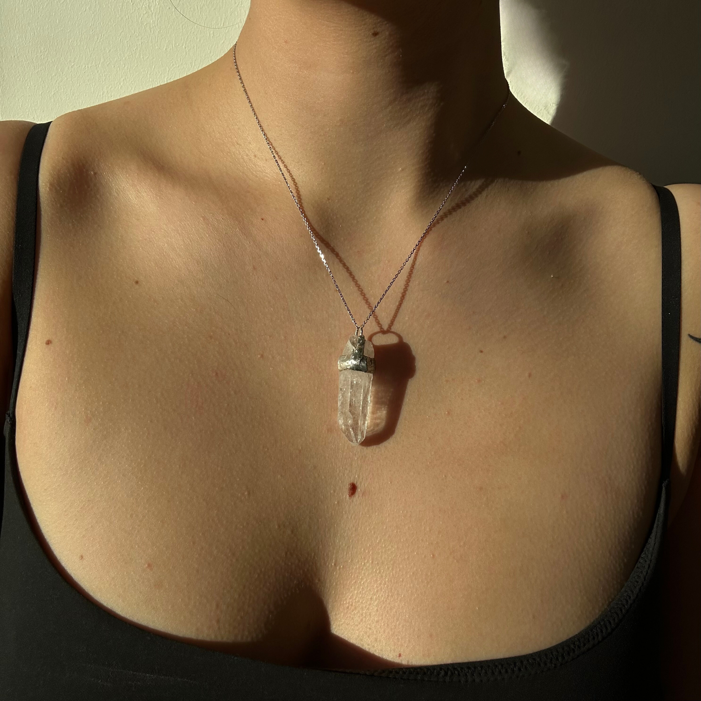 CLEAR QUARTZ PENDANT - 2