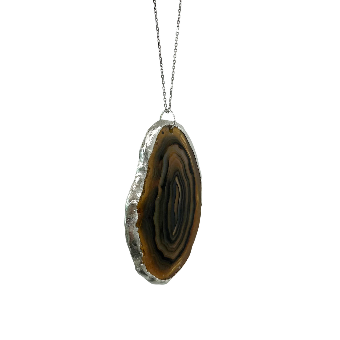 AGATE SLICE PENDANT - 1