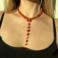 CARNELIAN SPINE NECKLACE