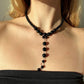 BLACK ONYX SPINE NECKLACE