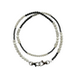 WHITE JADE + HEMATITE EXTENDED CLASP (DISCONTINUED)