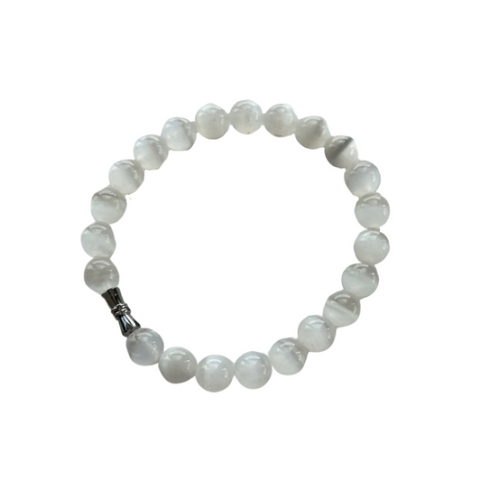 SELENITE 8MM BRACELET