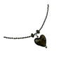 HEMATITE & SMOKY QUARTZ HEART NECKLACE