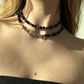 ONYX + HEMATITE NECKLACE