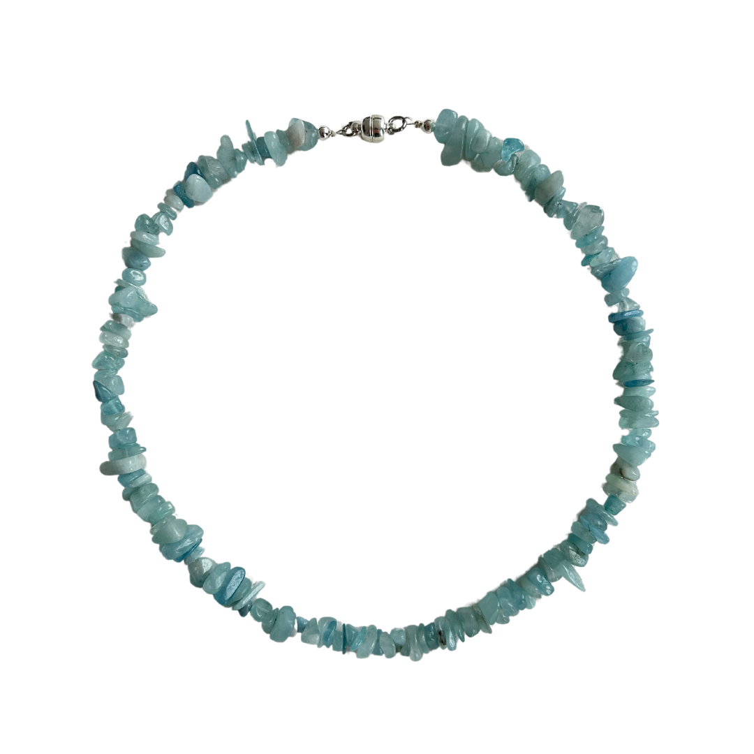 AQUAMARINE CHIP CHOKER