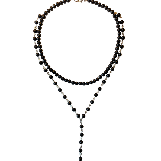 ONYX LONG NECKLACE